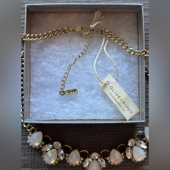 Olive + Piper Statement Necklace with Iridescent jewels - Picture 3 of 6